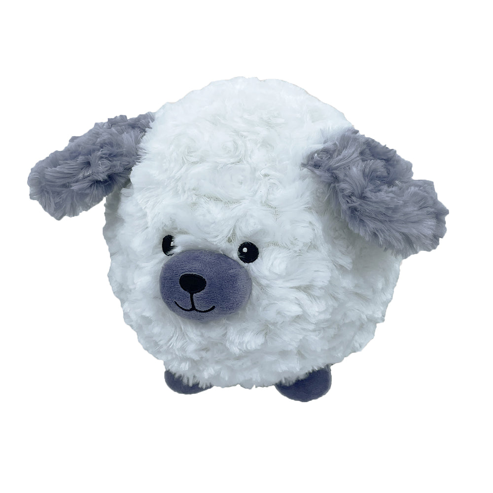 PetLou Dog Ball Plush Dog Toy Interactive Grunter and Crinkle Accents