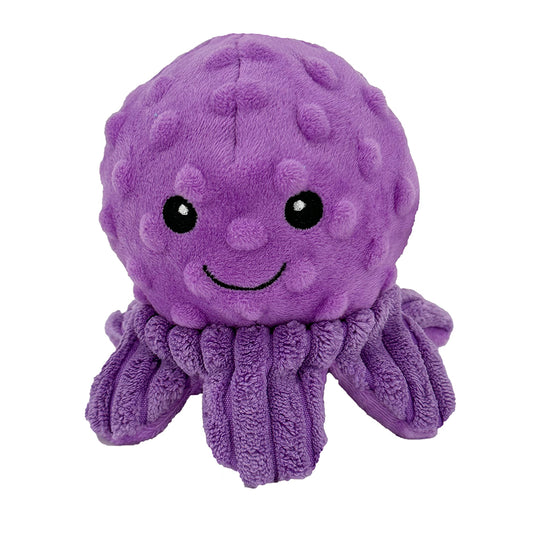 PetLou Octopus Squeaky Ball Plush Dog Toy