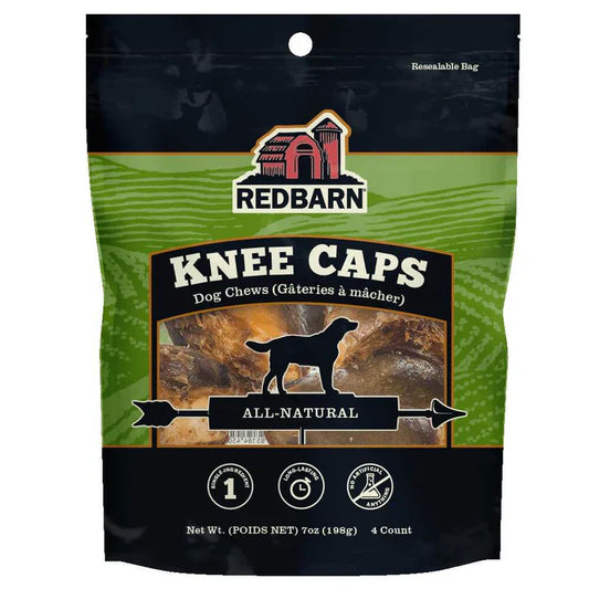 Redbarn meaty knee caps dog chew 4 pack
