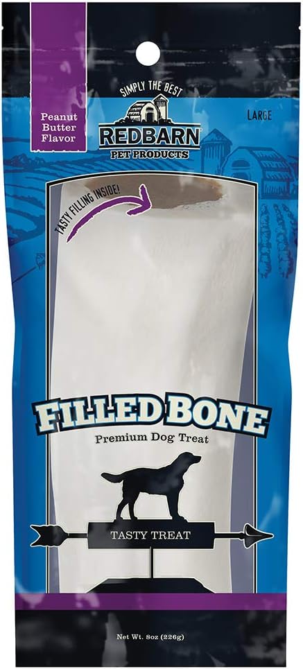Redbarn large peanut butter filled bone dog chew