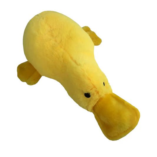 Platypus plush dog toy