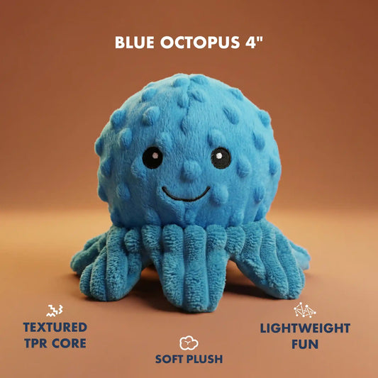 PetLou octopus EZ squeaky ball dog toy 4 inch pack of 3