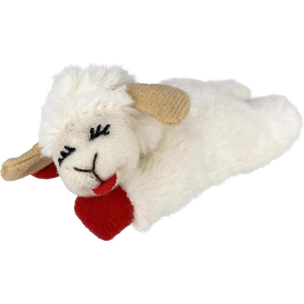 Lamb Chop Cat Plush Toy with Catnip 4 inch