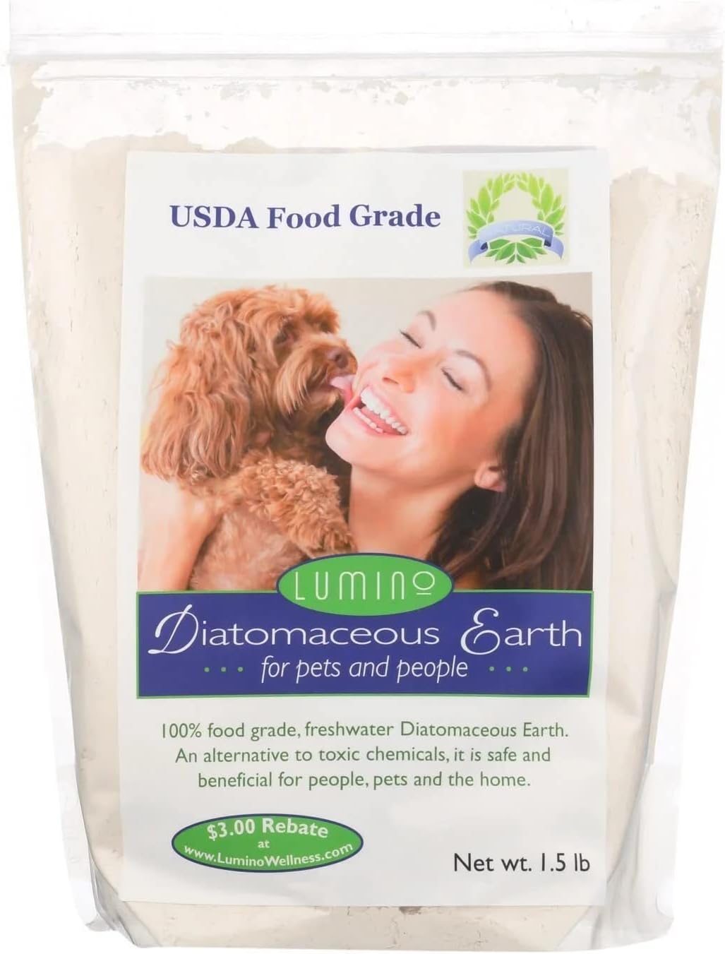Lumino Pet and People food grade diatomaceous earth