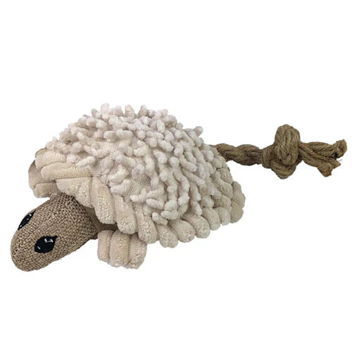 Turtle plush dog toy