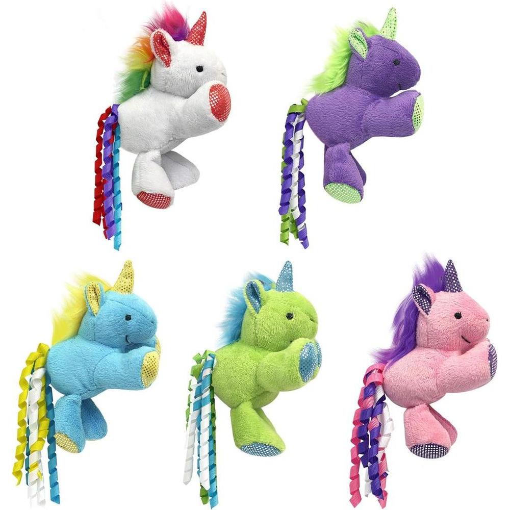 Unicorn Cat Plush Toy with Catnip 6 inch