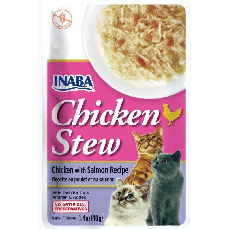 Inaba Chicken Stew Chicken with Salmon Recipe Side Dish for Cats-Cat-Inaba-1.4 oz-