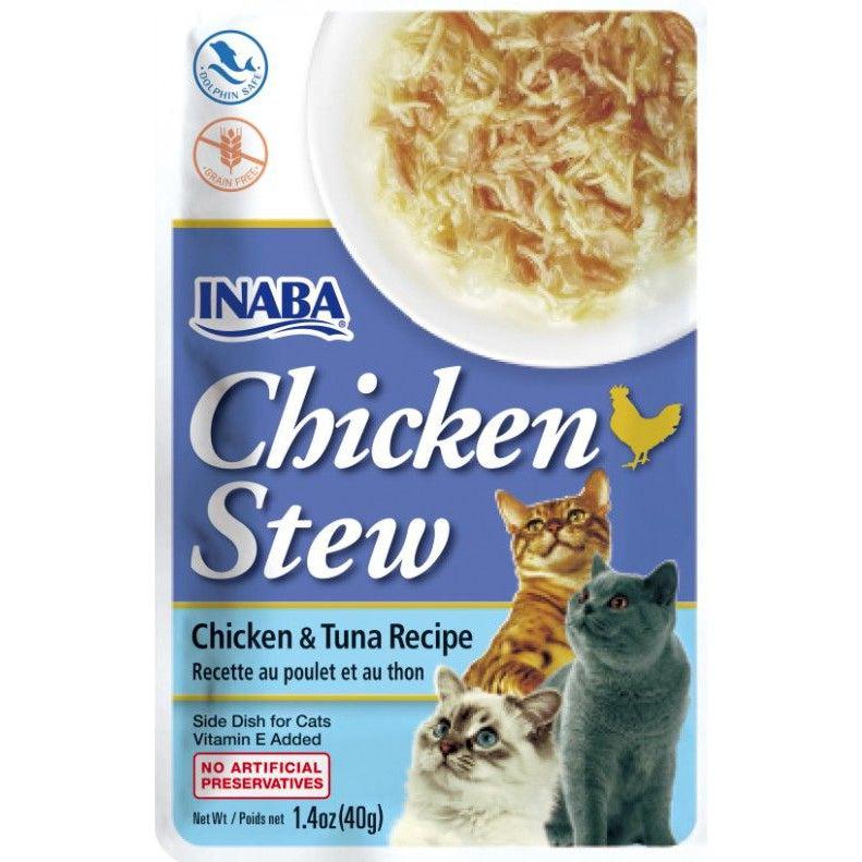 Inaba Chicken Stew Chicken with Tuna Recipe Side Dish for Cats-Cat-Inaba-1.4 oz-