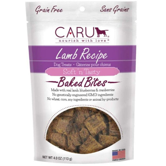 Caru Pet Food Soft 'n Tasty Baked Bites Lamb Recipe Grain-Free Dog Treats-Animals & Pet Supplies-BimBimPet-