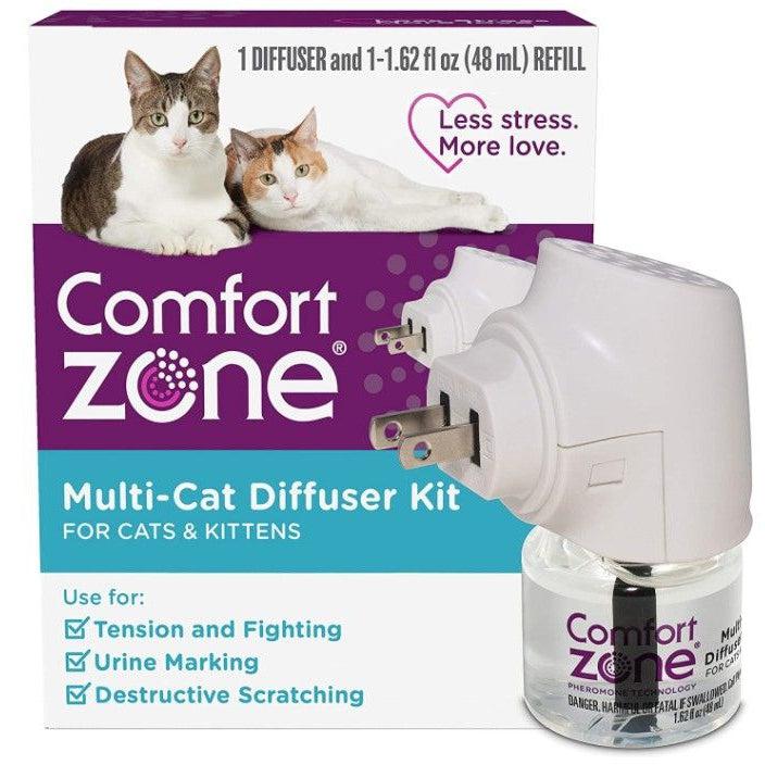 Comfort Zone Multi-Cat Diffuser Kit For Cats and Kittens-Cat-Comfort Zone-1 count-