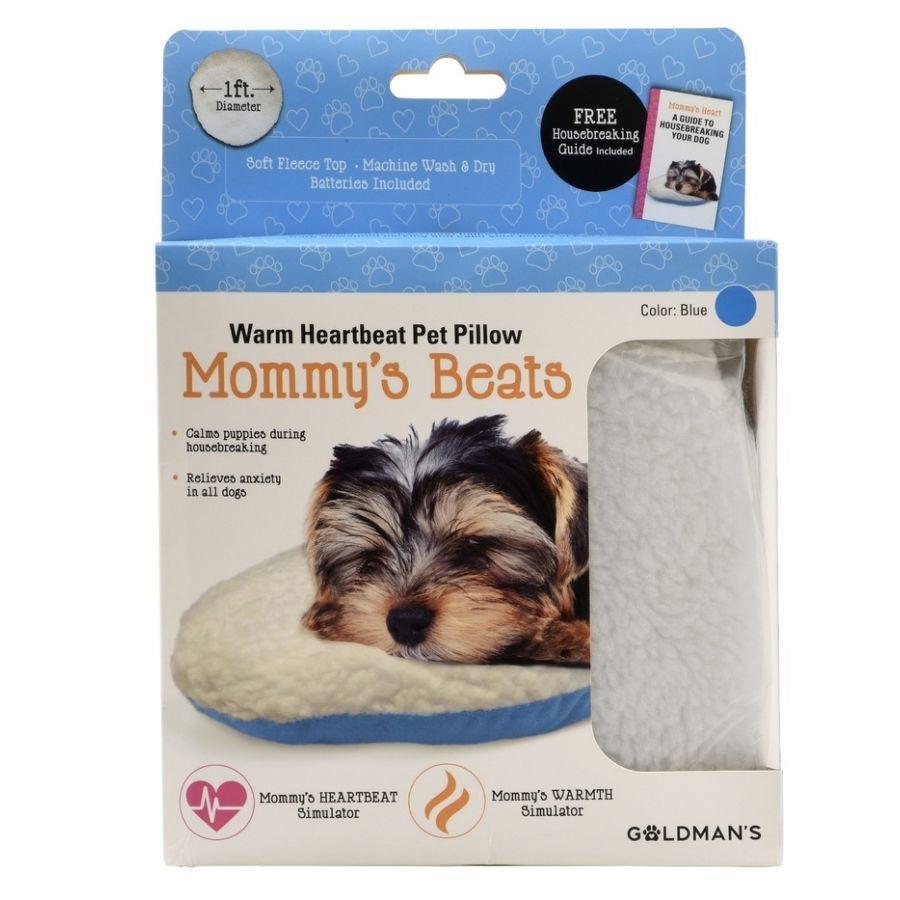 Goldmans Mommys Beats Warm Heartbeat Pet Pillow Blue-Dog-Goldmans-1 count-