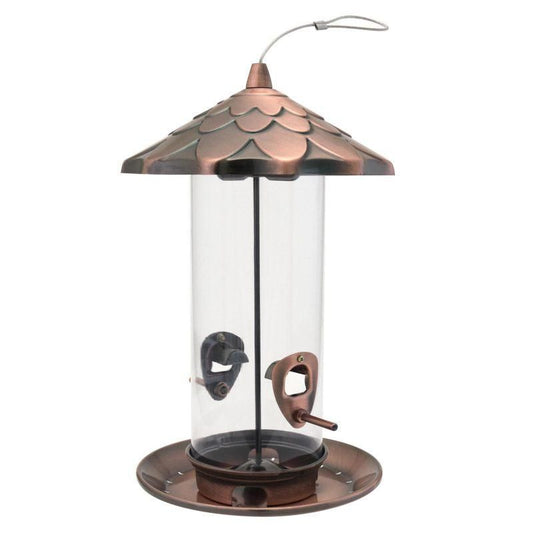 More Birds Copper Acorn Wild Bird Seed Feeder-Bird-More Birds-2.7 lb capacity-
