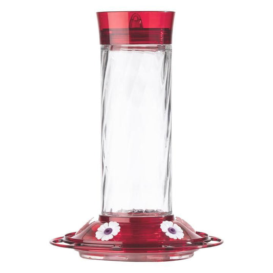 More Birds Diamiond Glass Hummingbird Feeder-Bird-More Birds-30 oz capacity-