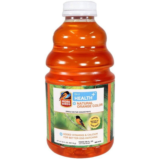 More Birds Health Plus Natural Orange Oriole Nectar Concentrate-Bird-More Birds-32 oz-