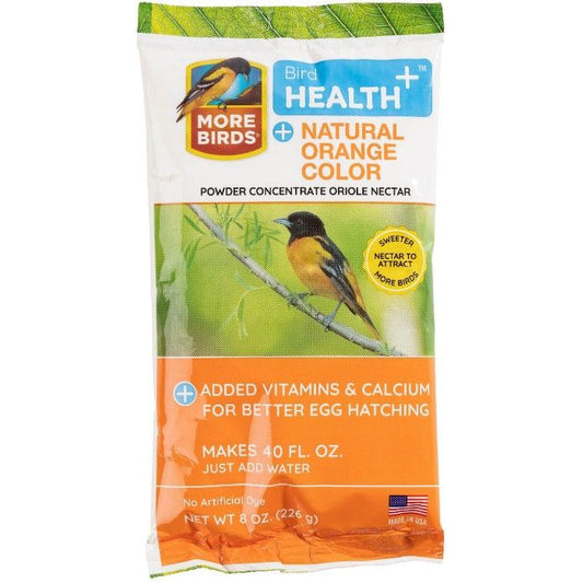 More Birds Health Plus Natural Orange Oriole Nectar Powder Concentrate-Bird-More Birds-8 oz-