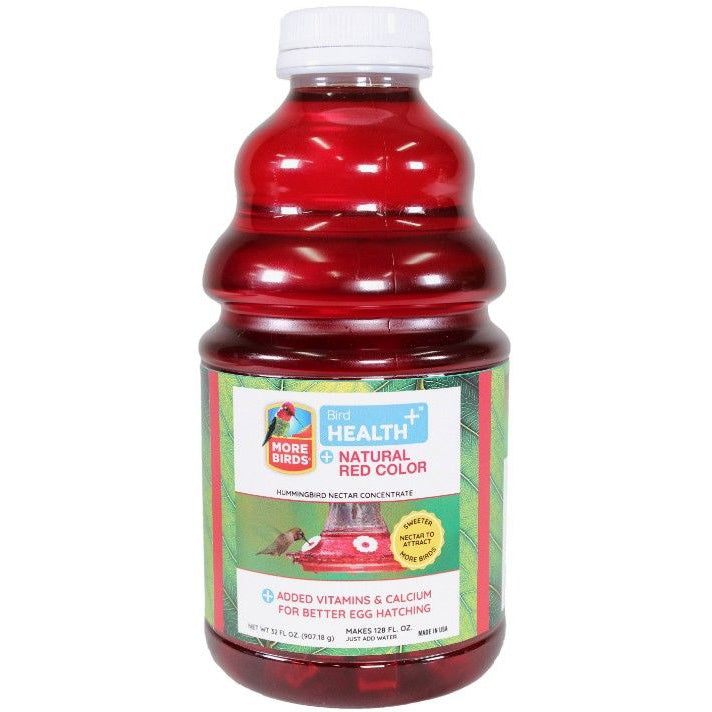 More Birds Health Plus Natural Red Hummingbird Nectar Concentrate-Bird-More Birds-32 oz-