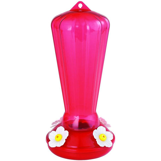 More Birds Hollyhock Plastic Hummingbird Feeder-Bird-More Birds-25 oz capacity-