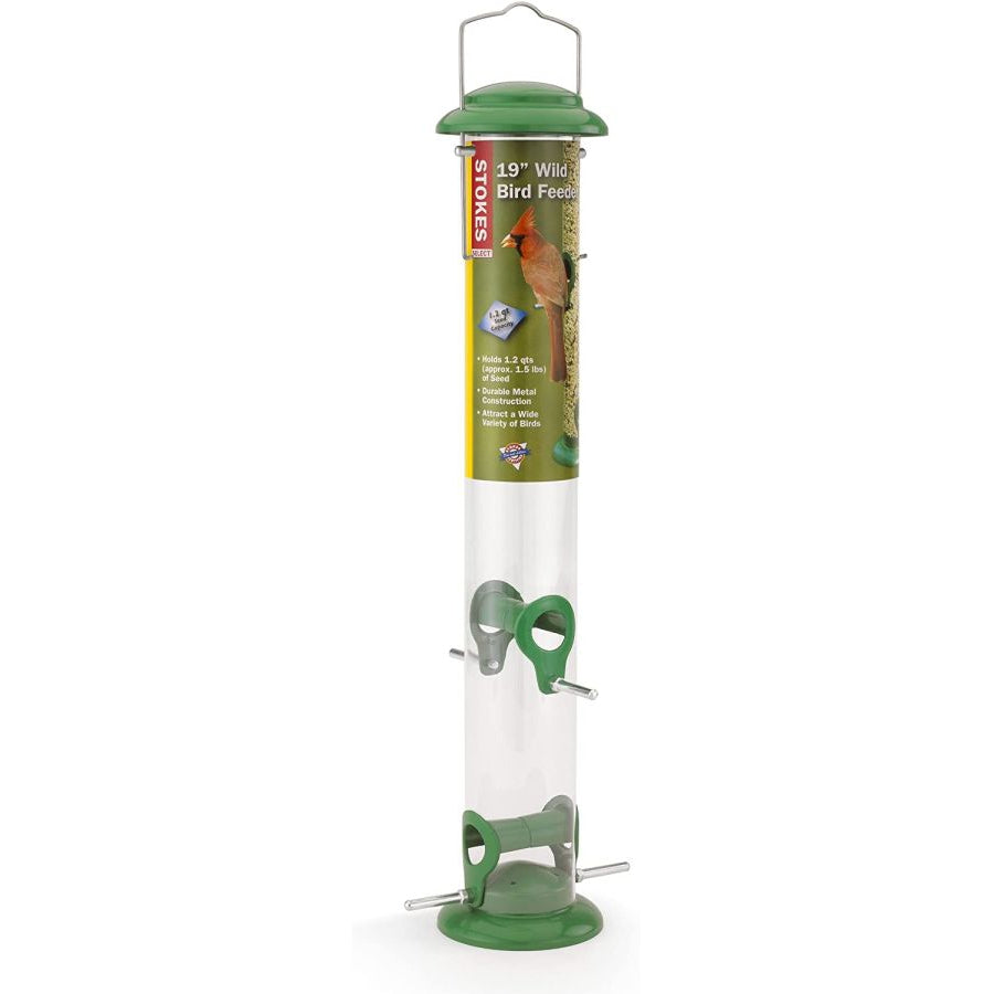 More Birds Wild Bird Seed Feeder 19" tall-Bird-More Birds-1.5 lbs capacity-