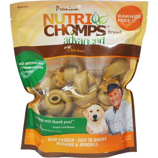 Nutri Chomps Advanced Chicken Knot Dog Treat-Animals & Pet Supplies-BimBimPet-