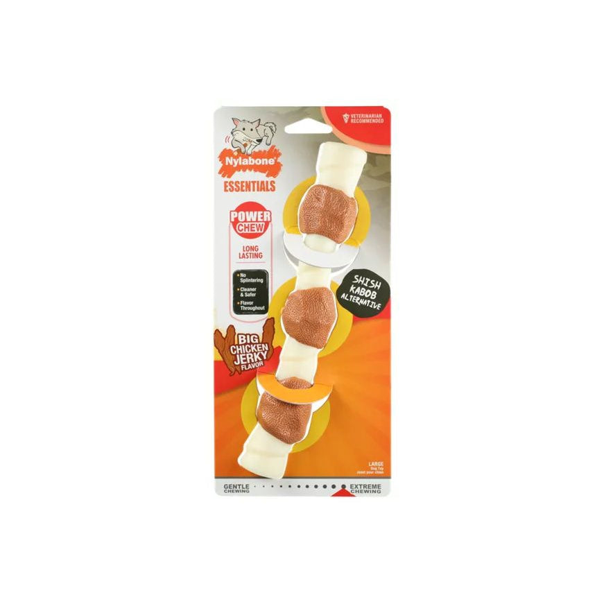Nylabone Essentials Power Chew Shish Kabob Big Chicken Jerky Flavor Large-Animals & Pet Supplies-BimBimPet-