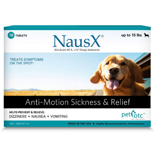 Pet OTC NausX Anti-Motion Sickness Treatment for Dogs up to 15 lbs-Animals & Pet Supplies-BimBimPet-