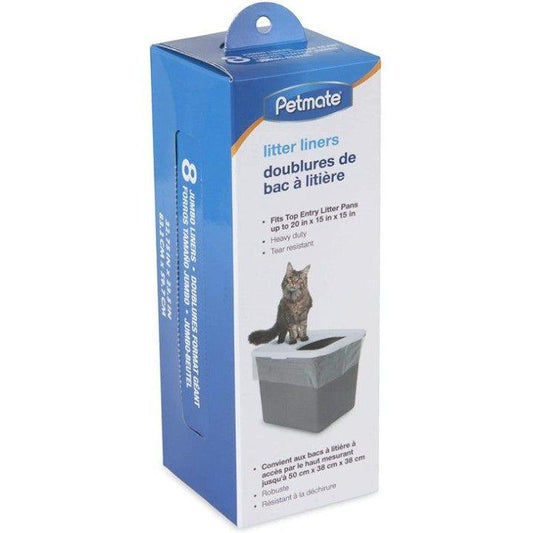 Petmate Top Entry Litter Pan Liners-Cat-Petmate-8 count-