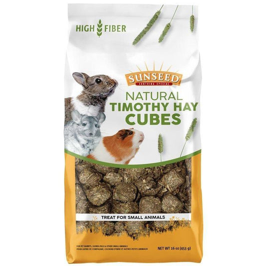 Sunseed Natural Timothy Hay Cubes-Small Pet-Sunseed-16 oz-