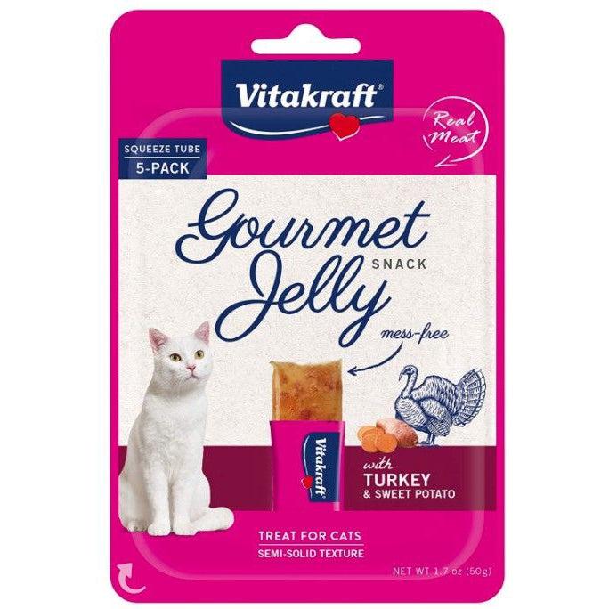 VitaKraft Gourmet Jelly Cat Treat with Turkey and Sweet Potato-Cat-VitaKraft-5 count-