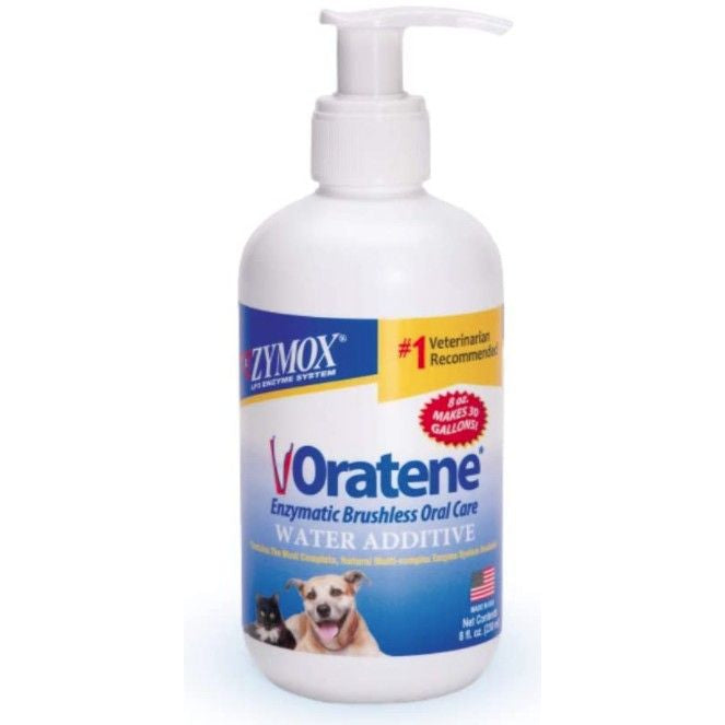 Zymox Oratene Enzymatic Brushless Oral Care Water Additive-Dog-Zymox-8 oz-