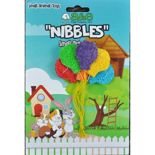 AE Cage Company Nibbles Balloon Bunch Loofah Chew Toy-Small Pet-AE Cage Company-1 count-