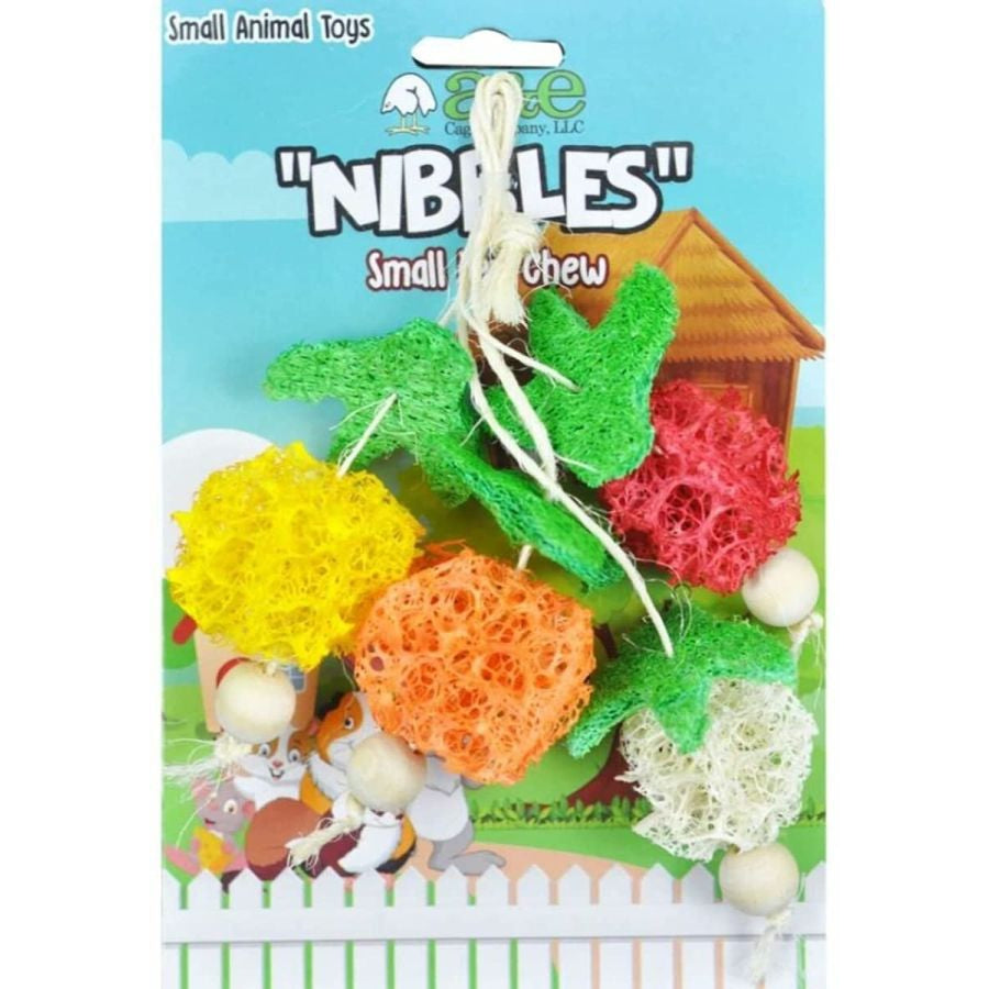 AE Cage Company Nibbles Fruit Bunch Loofah Chew Toy-Small Pet-AE Cage Company-1 count-