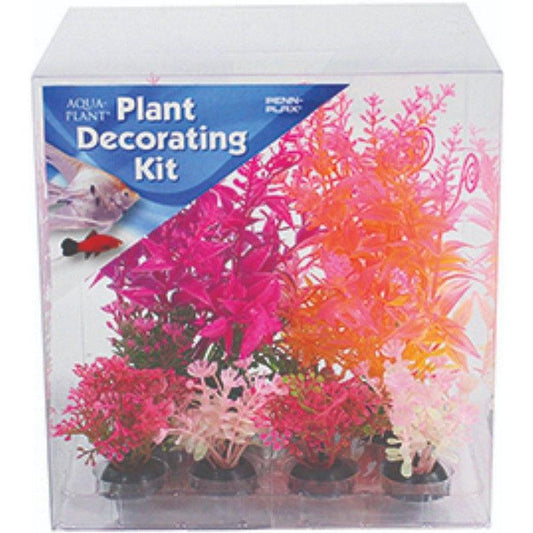Penn Plax Aquarium Plant Decoration Kit Assorted Colors-Fish-Penn Plax-6 count-