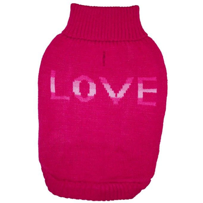 Fashion Pet True Love Dog Sweater Pink-Dog-Fashion Pet-X-Small-