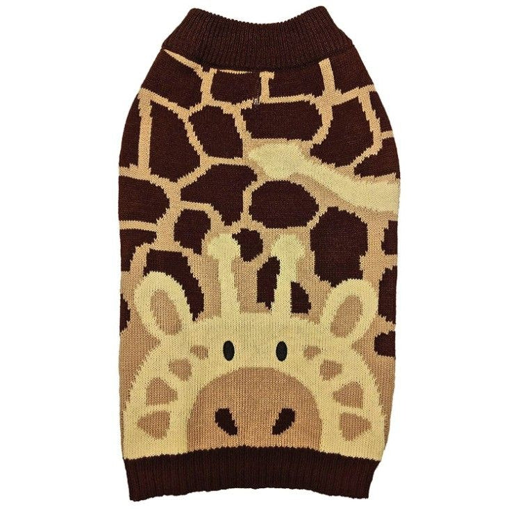 Fashion Pet Giraffe Dog Sweater Brown-Dog-Fashion Pet-XX-Small-