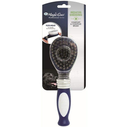 Four Paws Magic Coat Professional Flex and Contour Soft Bristle Brush-Dog-Four Paws-1 count-