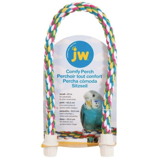JW Pet Flexible Multi-Color Comfy Rope Perch 21"-Bird-JW Pet-Small 1 count-