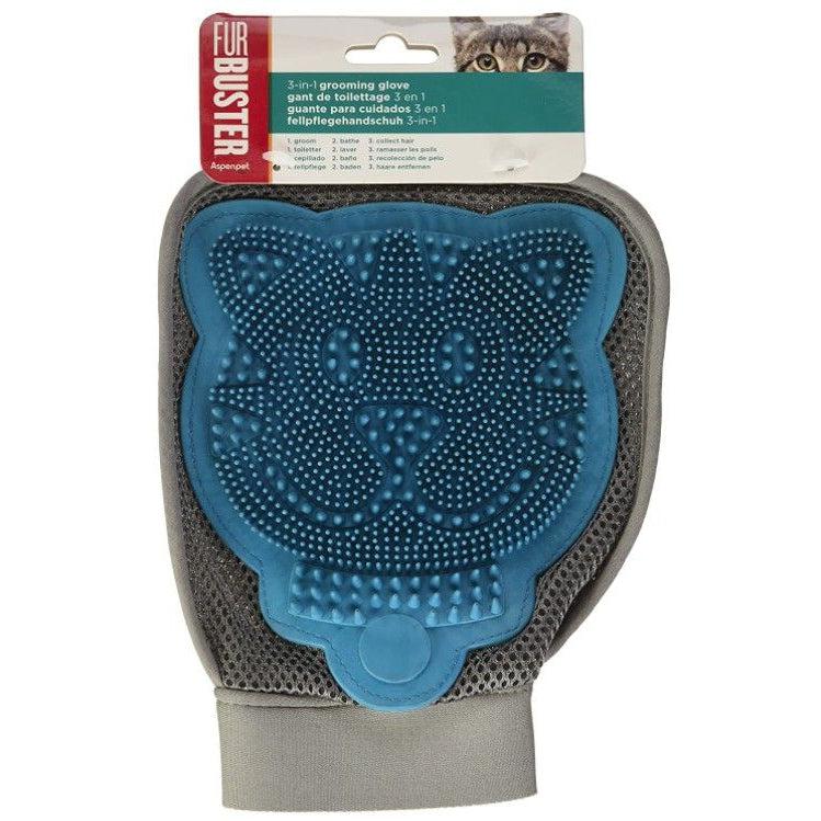 JW Pet Furbuster 3-In-1 Cat Grooming Glove-Cat-JW Pet-1 count-