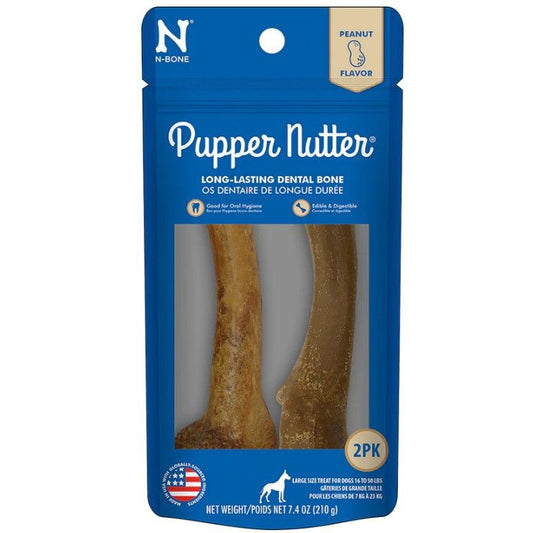 N-Bone Pupper Nutter Chew Peanut Butter Large-Dog-N-Bone-2 count-