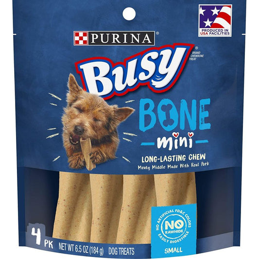 Purina Busy Bone Real Meat Dog Treats Mini-Dog-Purina-6.5 oz-