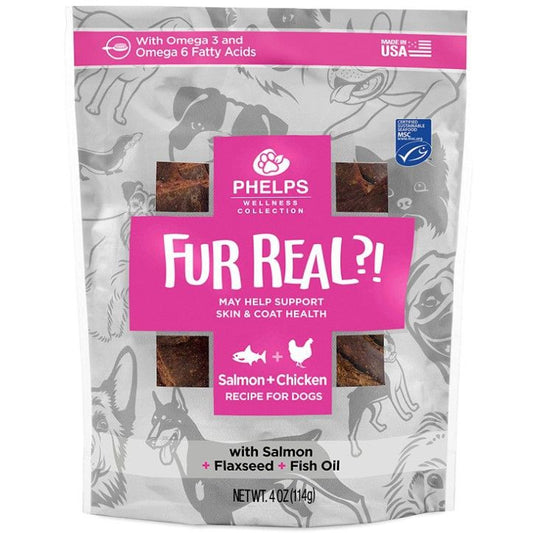 Phelps Pet Products Fur Real?! Skin and Coat Treat for Dogs-Dog-Phelps Pet Products-4.5 oz-