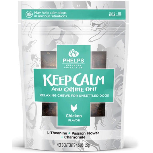 Phelps Pet Products Keep Calm and Canine On Calming Dog Treats-Animals & Pet Supplies-BimBimPet-