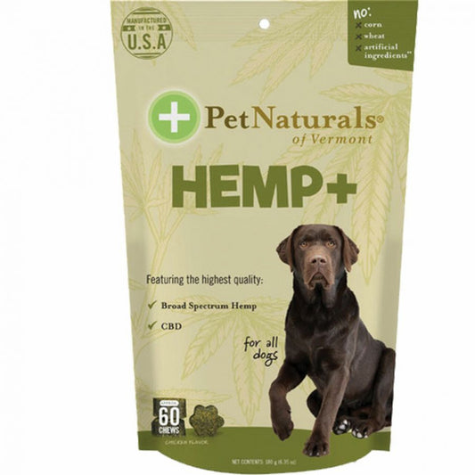 Pet Naturals Hemp Plus Overall Health Supplement for Dogs-Animals & Pet Supplies-BimBimPet-