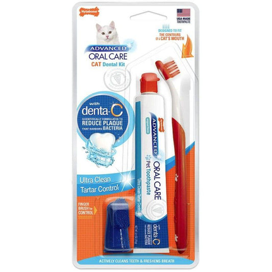 Nylabone Advanced Oral Care Cat Dental Kit-Cat-Nylabone-1 count-