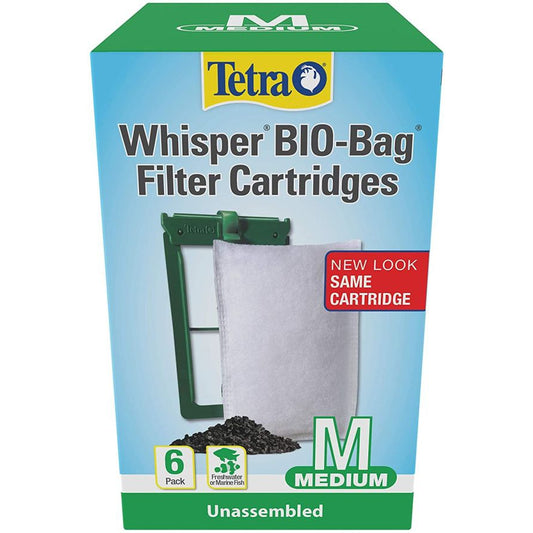 Tetra Whisper Bio-Bag Disposable Filter Cartridges Medium-Fish-Tetra-6 count-