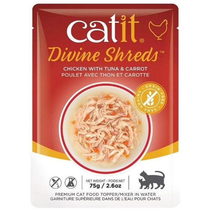 Catit Divine Shreds Chicken with Tuna and Carrot-Cat-CatIt-2.65 oz-