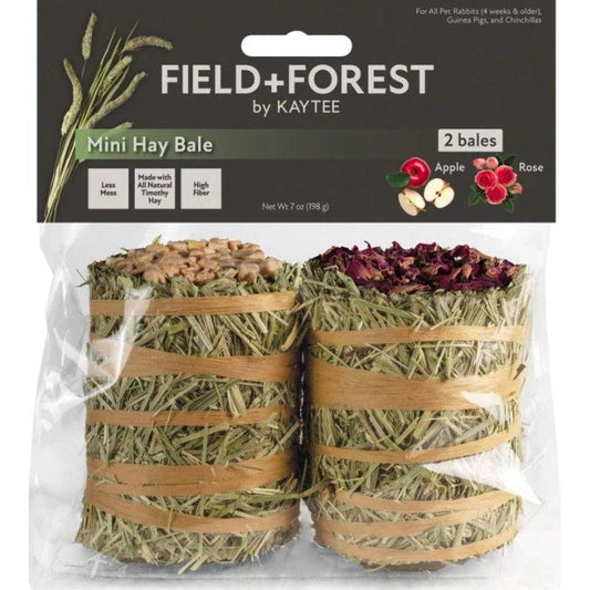 Kaytee Field and Forest Mini Hay Bale Apple and Rose-Small Pet-Kaytee-2 count-