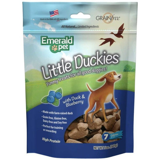 Emerald Pet Little Duckies Dog Treats with Duck and Blueberry-Dog-Emerald Pet-5 oz-