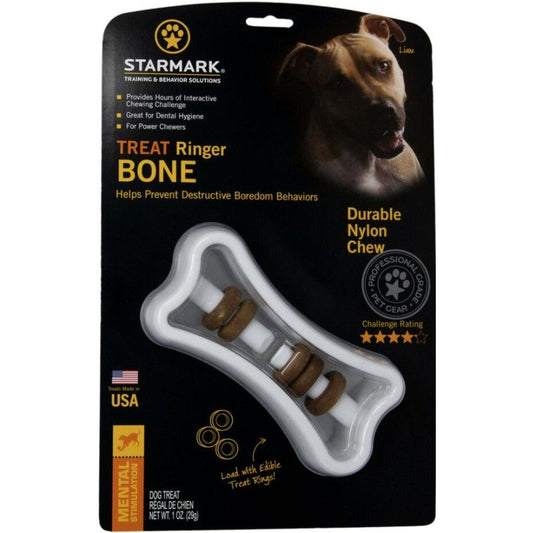 Starmark Ringer Bone Treat Toy-Dog-Starmark-1 count-