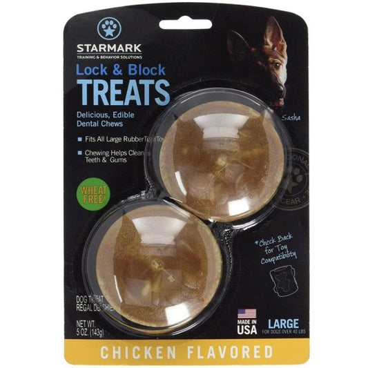 Starmark Lock and Block Treats Chicken Flavor Large-Dog-Starmark-1 count-