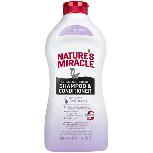 Pioneer Pet Nature's Miracle Skunk Odor Control Shampoo and Conditioner Lavender Scent-Dog-Pioneer Pet-32 oz-